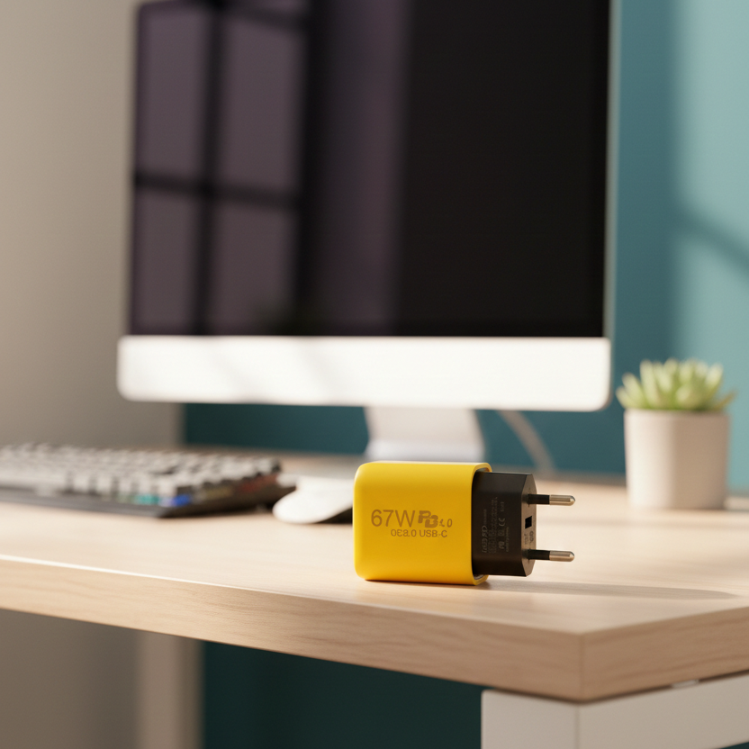 67W Pd 4.0 Qc3.0 Usb-C Fast Charger – High-Speed Charging Adapter With Compact And Durable Design